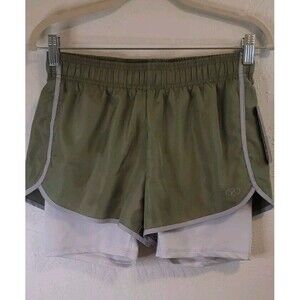 New York Laundry Women’s Olive Green  Sports Shorts Active Stretch  Size Small